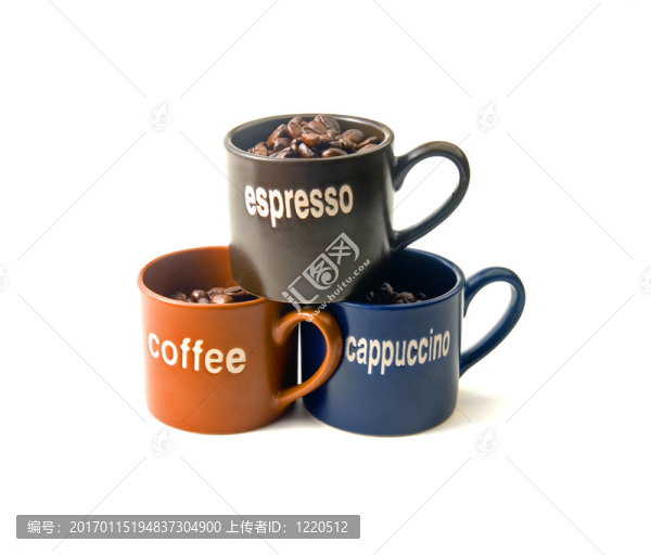 咖啡杯咖啡豆