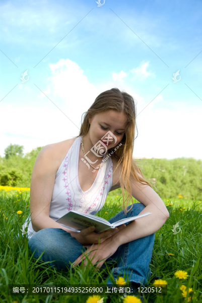 年輕女孩的書