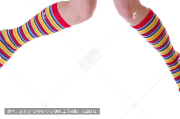 漂亮的女人的腿在襪子里