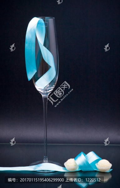 絲帶和糖果Slim,wineglass