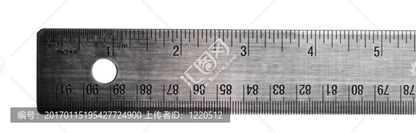 鋁合金直尺上絲毫
