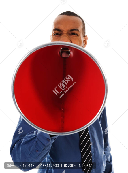 紅色的擴音器