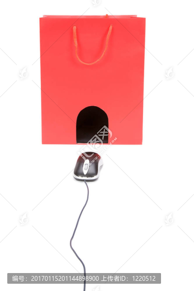 購物袋和電腦鼠標(biāo)