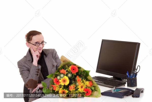 秘書日；辦公桌上的鮮花