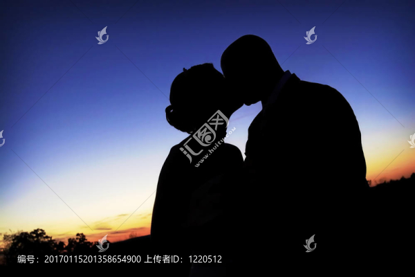 親吻剪影