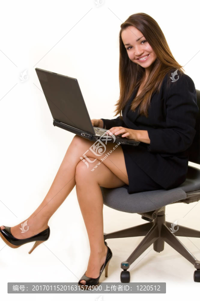 女人的筆記本電腦