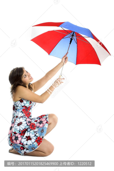 傘的女人
