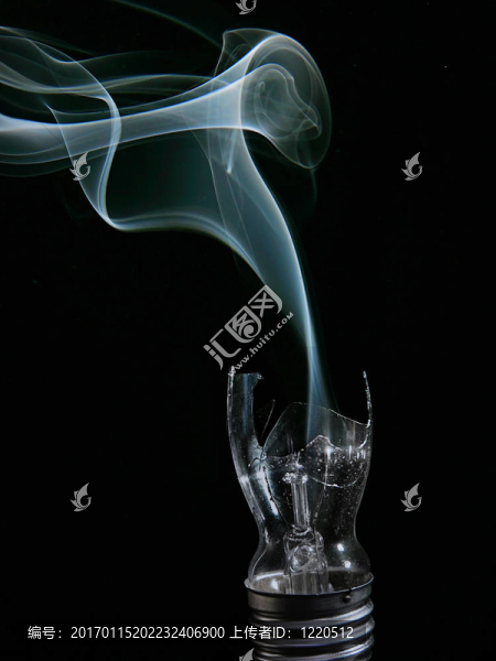 吸煙壞了的燈泡