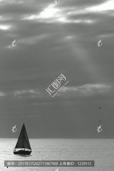 在早晨航行