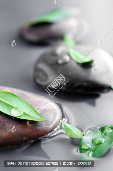 石頭在水中