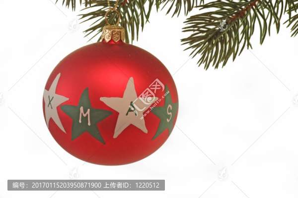 紅色圣誕樹球
