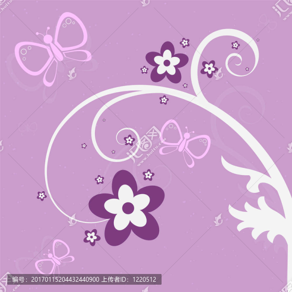紫色的花園場(chǎng)景
