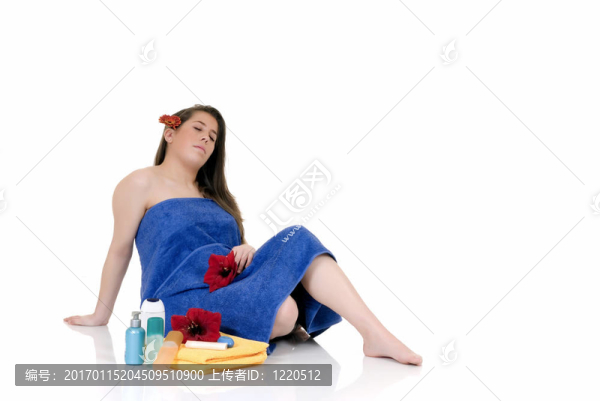 年輕女子；水療中心