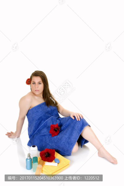 年輕女子；水療中心