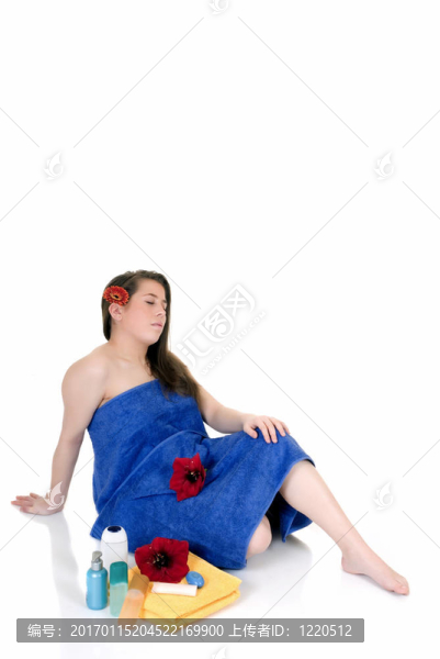 年輕女子；水療中心