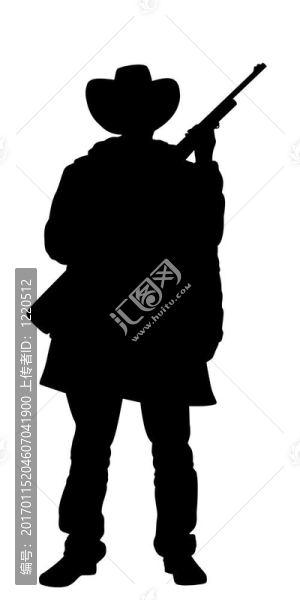 牛仔手持步槍