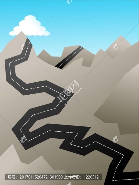 崎嶇的道路
