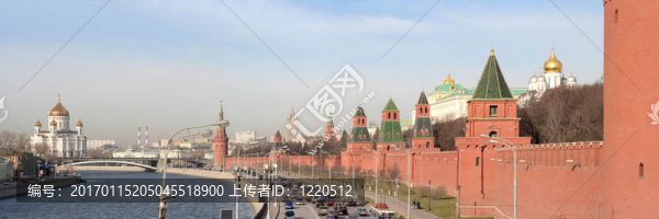 克林姆林宮。全景。