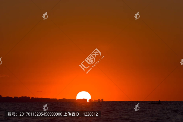 海上日落
