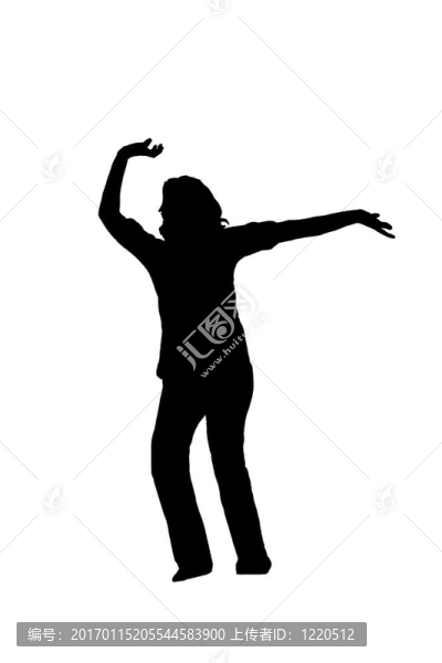 一個女孩的剪影