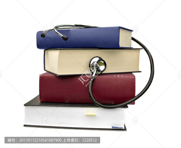 書籍和聽診器