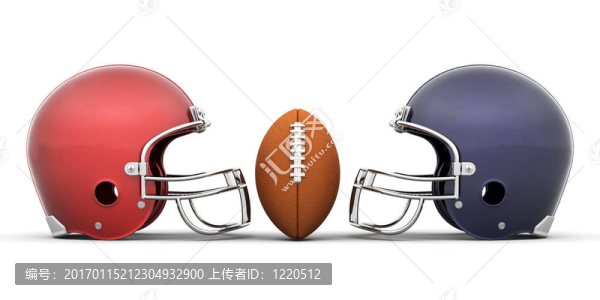 足球和頭盔