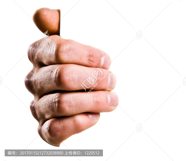 手拿著一個標志