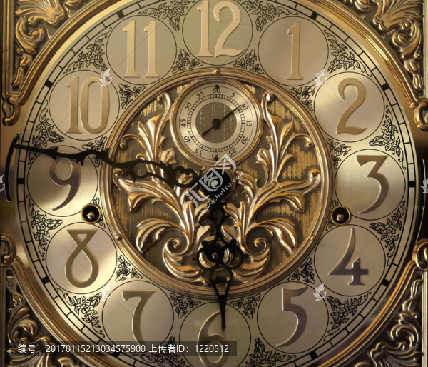 優(yōu)雅的祖父時(shí)鐘面