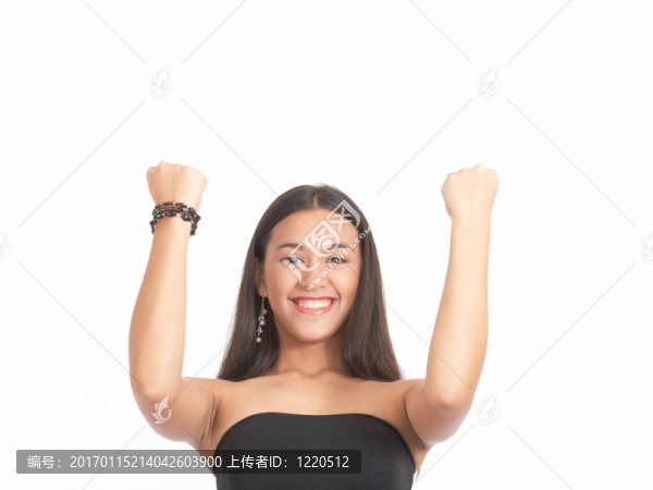 微笑的年輕女孩