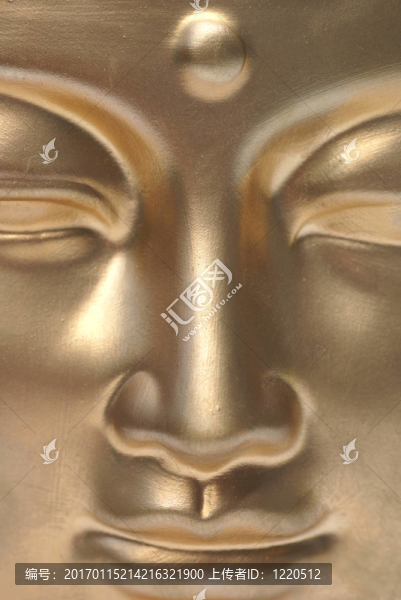 一個金色的臉。