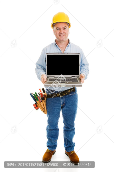 帶消息的建筑工人