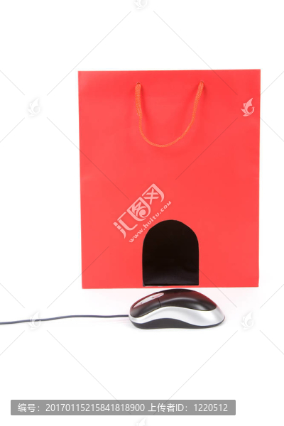 購物袋和電腦鼠標(biāo)