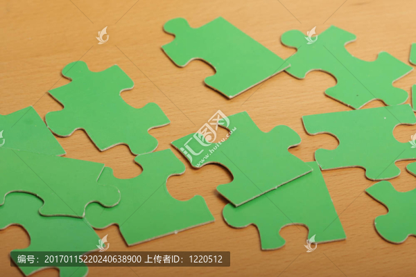 綠色的拼圖