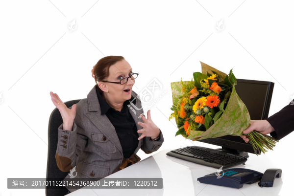 秘書日；辦公桌上的鮮花