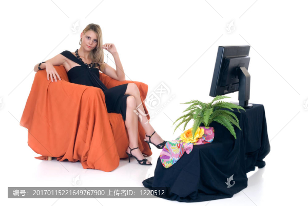 優(yōu)雅的女士電視