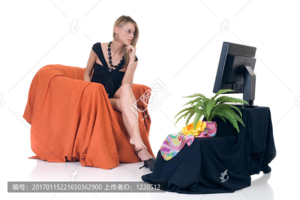 優(yōu)雅的女士電視