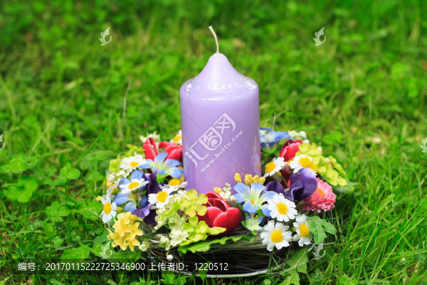 花園里的蠟燭