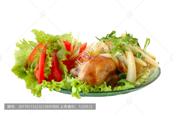 炸雞和土豆