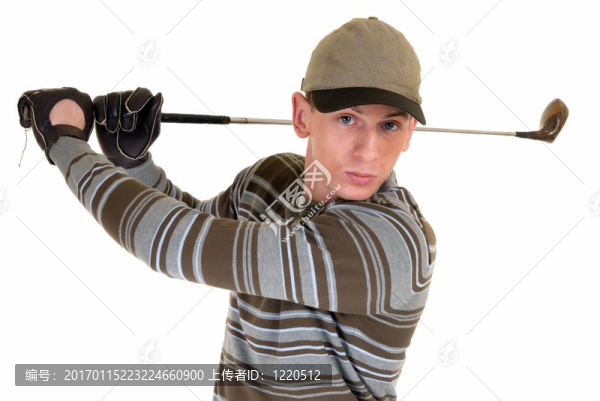 年輕的男球手