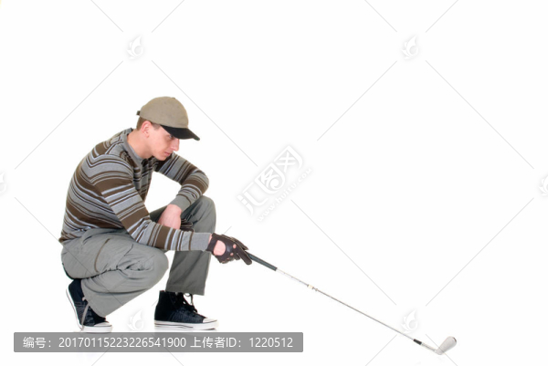 年輕的男球手