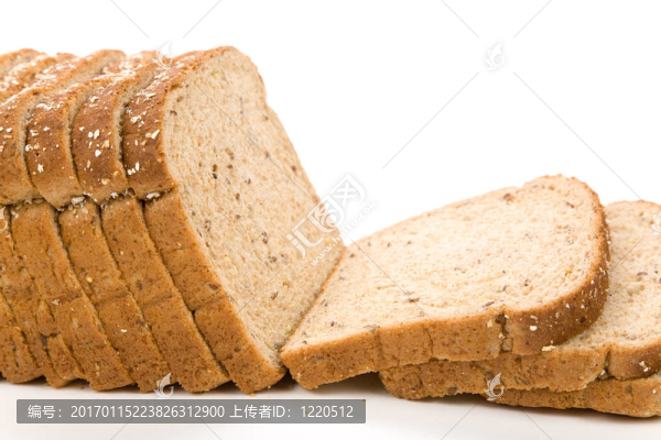 Brown,Bread切片