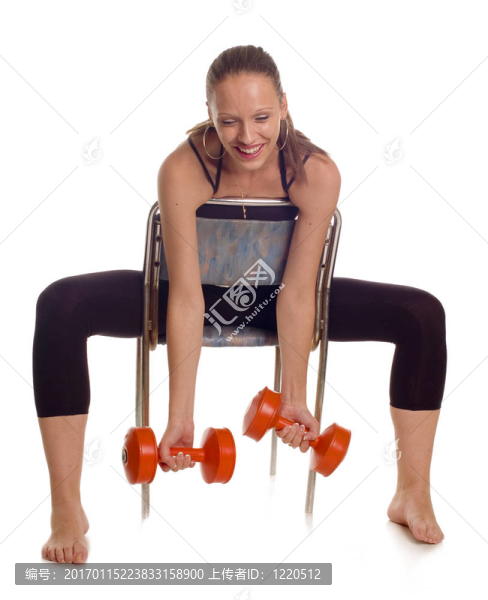健身的女孩