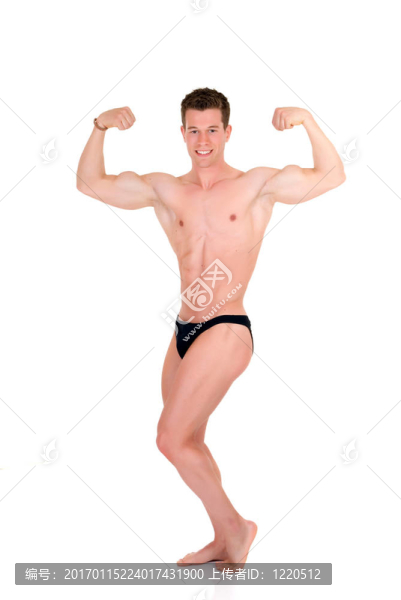 健美運動員；比賽姿勢