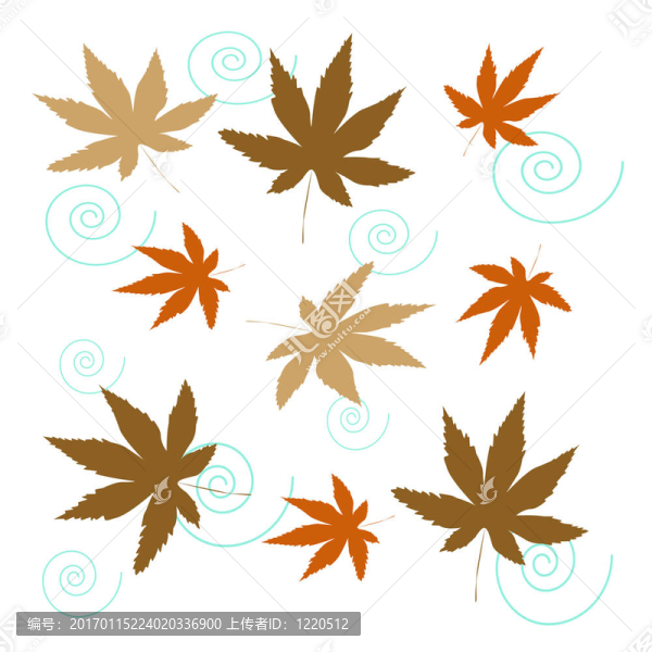 秋天的落葉了
