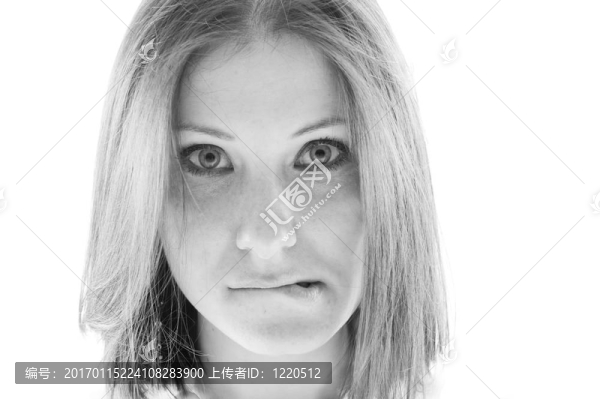 年輕女性的特寫。