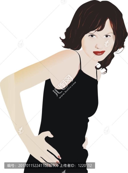 的黑發(fā)女孩
