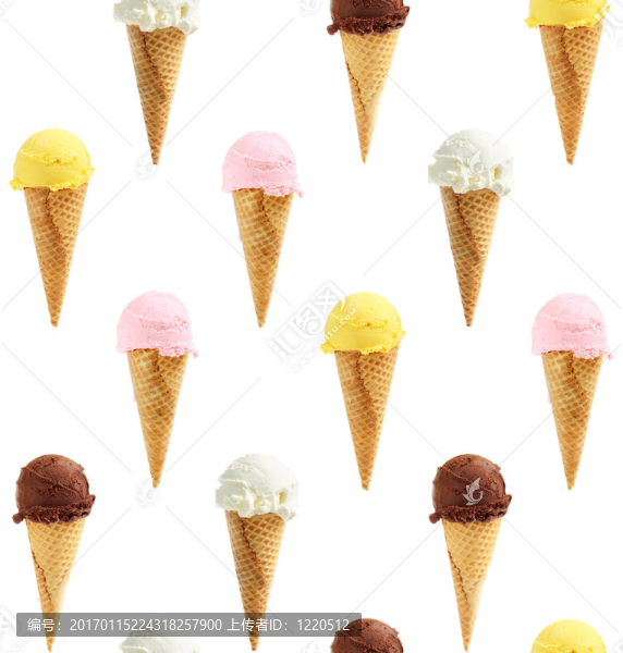冰淇淋筒無(wú)縫背景-匯圖網(wǎng) www.fosd68.com 冰淇淋筒無(wú)縫背景