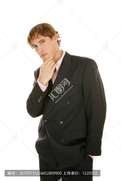 年輕的商人-思考