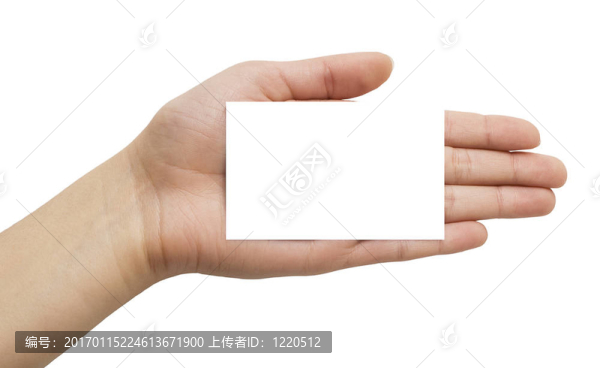 紙卡在手
