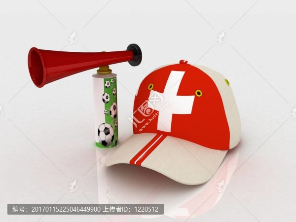 瑞士足球的帽子